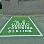 Electric vehicle charge signage Bury