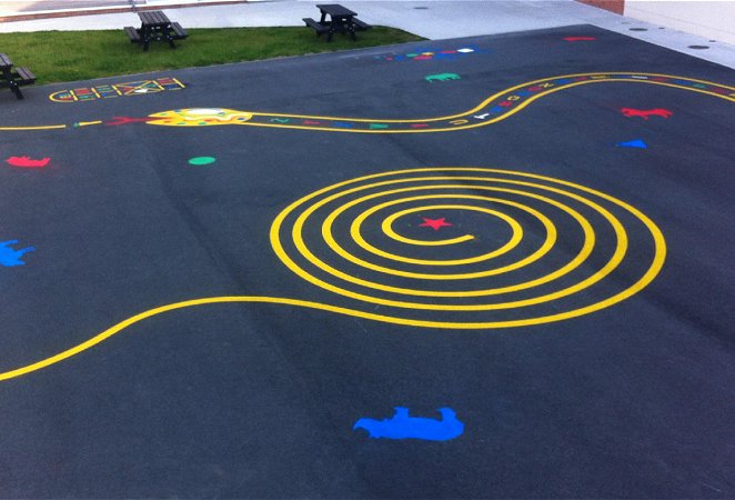 Playground line marking Yorkshire