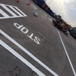 instructional white road marking company near me Leicester