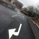 Instructional white road marking Driffield