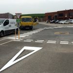 Instructional white road marking company near me Newmarket