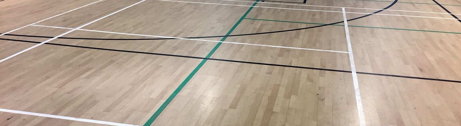UK sports court hall marking contractors