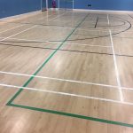 Sports hall line marking company in UK