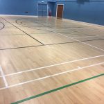 UK sports hall line marking company