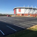 Stadium car park line marking services UK