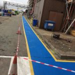 Warehouse walkway line marking contractors UK