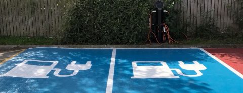 Electric Charging Bay Markings